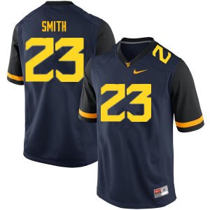 Men's West Virginia Mountaineers NCAA #23 Tykee Smith Navy Authentic Nike Stitched College Football Jersey XY15R22PW